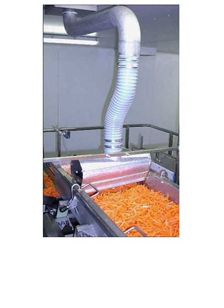 利用JetStream非电离风刀系统对蔬菜进行干燥处理